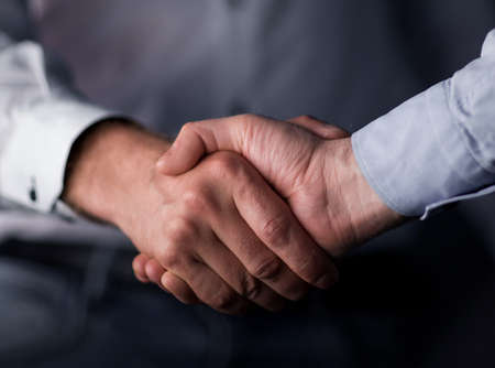 close up.business handshake business partners