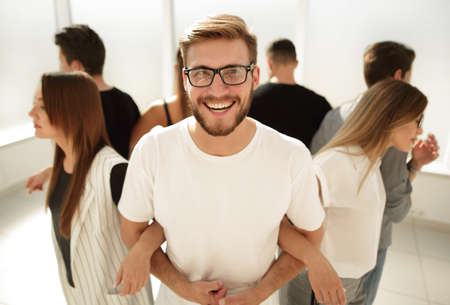 coach leads the session with the business teamの写真素材