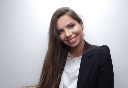 modern young business woman posing