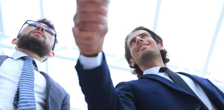closeup.handshake of business peopleの写真素材