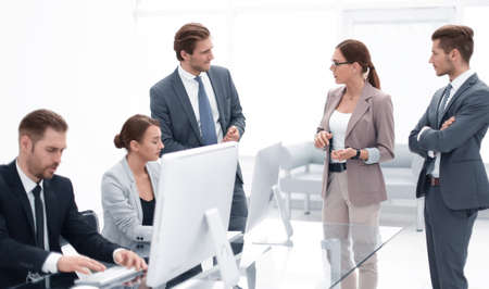 business team discussing ideas for a new project