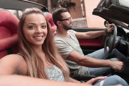 close up.girl and her boyfriend enjoying a joint trip