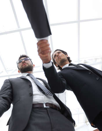 closeup.handshake of business peopleの写真素材