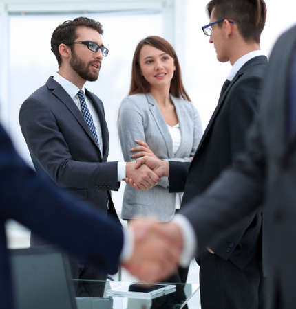 concept of partnership.business handshake