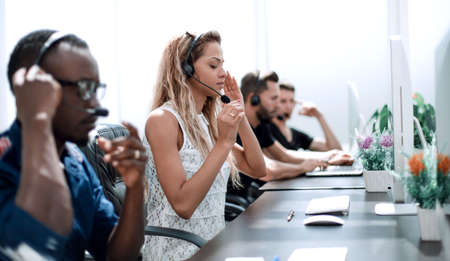 employees call center in the workplace