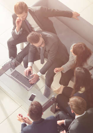 Row of business people waiting for an interview. Concept about bの写真素材