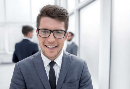 close up.successful young businessmanの写真素材