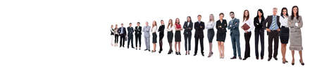 Template with a crowd of business people