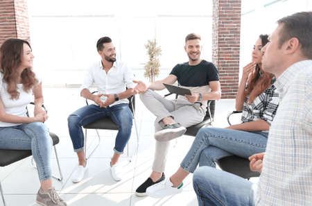 business team discussing ideas
