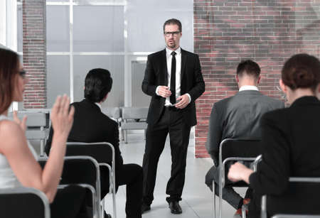 Rear view of entrepreneurs during the seminarの写真素材
