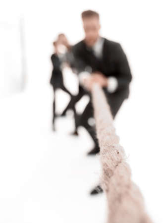 background image of a businessman rising up.の写真素材