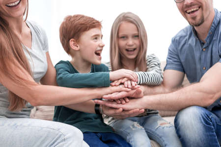 close-knit family showing their unity