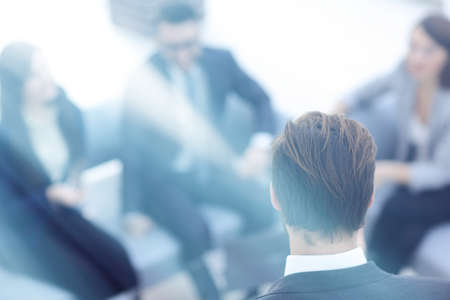 Business and office concept - business team having meeting in ofの写真素材