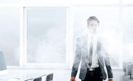 Man leaves the officeの写真素材