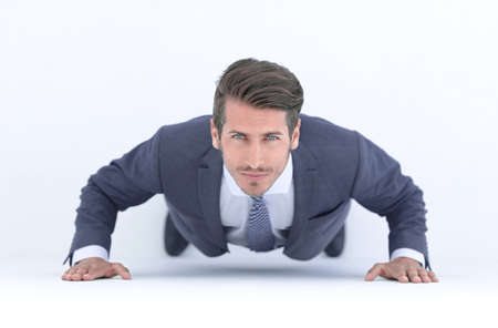 businessman at the starting point.の写真素材