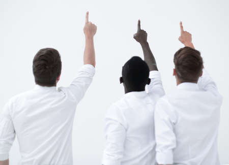 business partners discussing a joint projectの写真素材