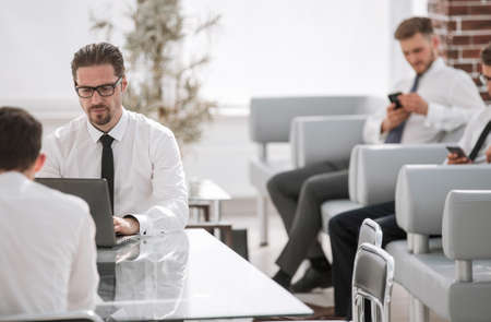 group of employees in the workplace in the officeの写真素材