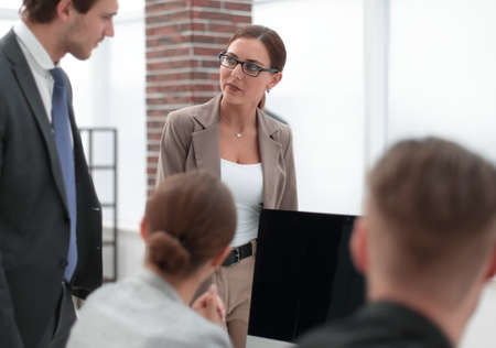 business team discussing new ideasの写真素材