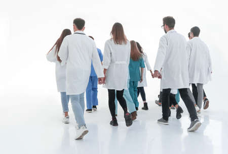 confident paramedics stepping to the rescue. photo with copy-spaceの写真素材