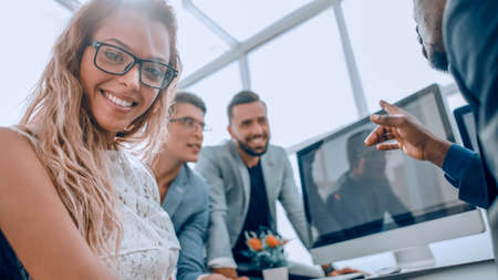 successful business team in the workplaceの写真素材