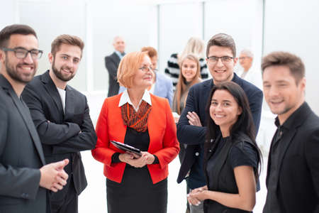 Group of successful business people in the officeの写真素材