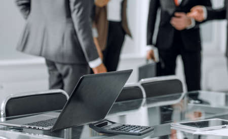 blurred team in meetingの写真素材