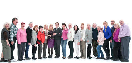 large group of diverse adults standing together
