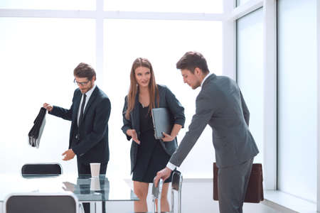 business partners are preparing to start negotiationsの写真素材