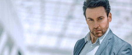 close up.businessman reading text message on smartphoneの写真素材