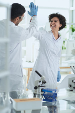 Team of Medical Research Scientists Working on Generation Experimental Drugの写真素材
