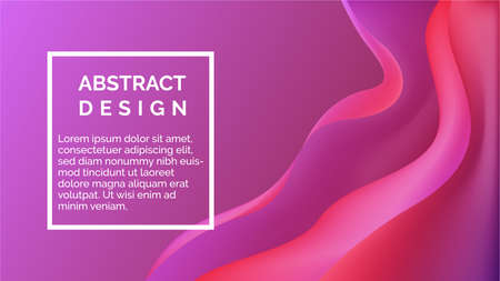 Modern abstract background, creative wallpaper with fluid shape and gradient color composition.のイラスト素材