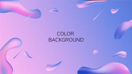 Abstract colorful background, modern wallpaper with fluid shape and soft gradient color composition.のイラスト素材