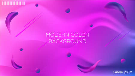 Colorful abstract background, creative wallpaper with fluid shape composition.のイラスト素材