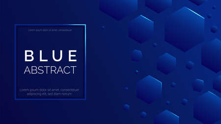 Abstract modern wallpaper design, creative wallpaper with geometric shape and blue color...