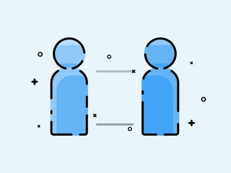 Vector of engagement flat design, business illustration concept. Design for banner, presentation, infographic etc.のイラスト素材
