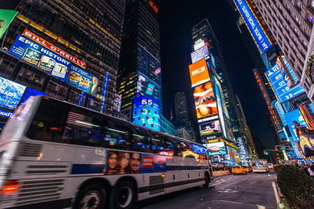 Dusk at Times Suqare Manhattan, New York United State