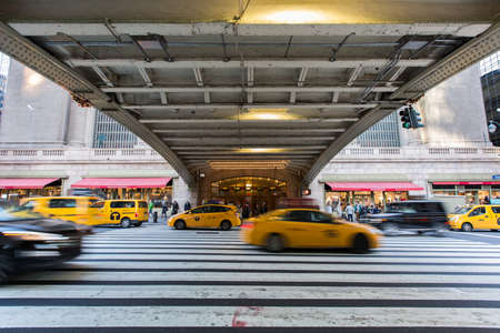 NEW YORK, USA - NOV 27, 2017: Grand Central Terminal (GCT) , the main Railway Station, 42nd Street...