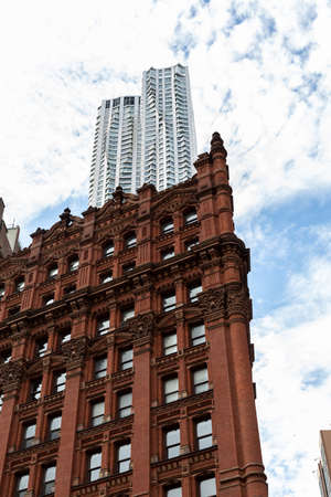 New York City / USA - JUN 20 2018: New York by Gehry and Potter Building in the Financial District...