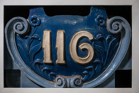 Brooklyn NY - USA - Jul 9 2019: Exhibition of New York Transit Museum located in downtown Brooklynのeditorial素材