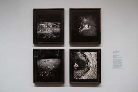 New York NY - USA - Jul 30 2019: Exhibition of Apollo's Muse The Moon In The Age of Photography...
