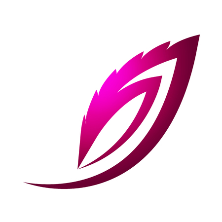 leaf logo template in the form of abstract.のイラスト素材