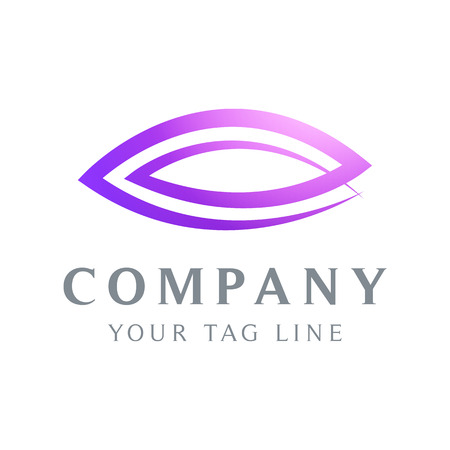 leaf logo template in the form of abstract.のイラスト素材