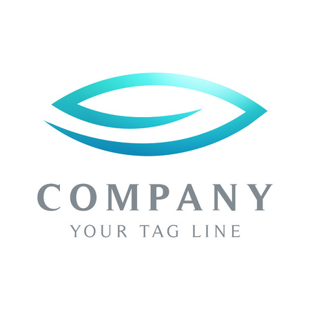 leaf logo template in the form of abstract.のイラスト素材