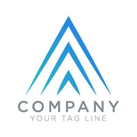 Triangular logo template symbol of spirit.のイラスト素材