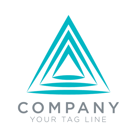 Triangular logo template symbol of spirit.のイラスト素材