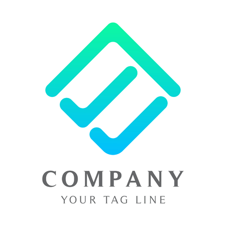 Abstract home icon logo templates for the housing and digital industries.のイラスト素材