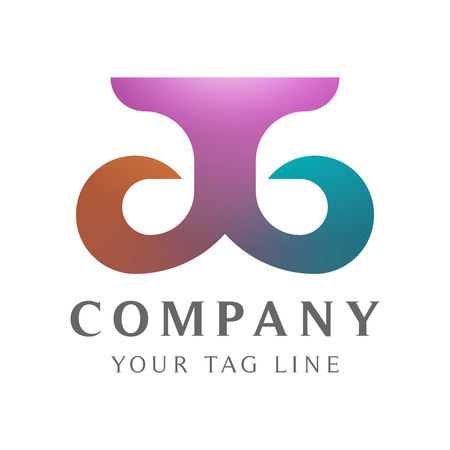 Modern logo templates for beauty and boutique businesses.のイラスト素材