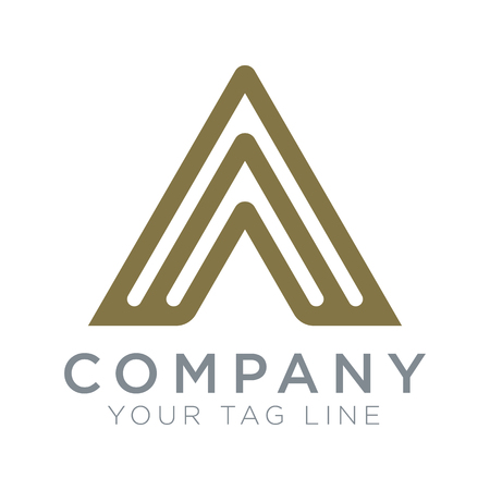 Triangular logo template symbol of spirit.のイラスト素材
