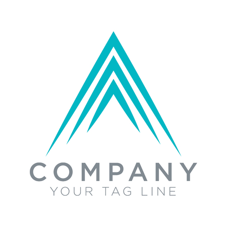 Triangular logo template symbol of spirit.のイラスト素材