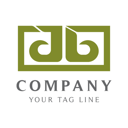 Modern AB letter logo template for the beauty and digital business.のイラスト素材